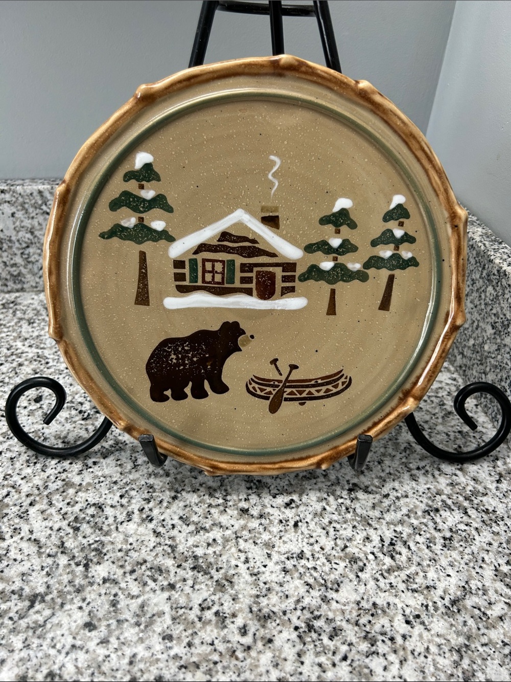 Sonoma Life Style Lodge Trivet/Cheese Plate 9 1/4”